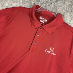 Quail Hollow 2017 PGA Championship Men’s Golf Polo Shirt Red Black Large New 741